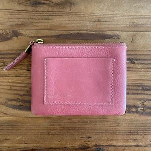 MADEWELL the pocket wallet in pink leather used less than one month